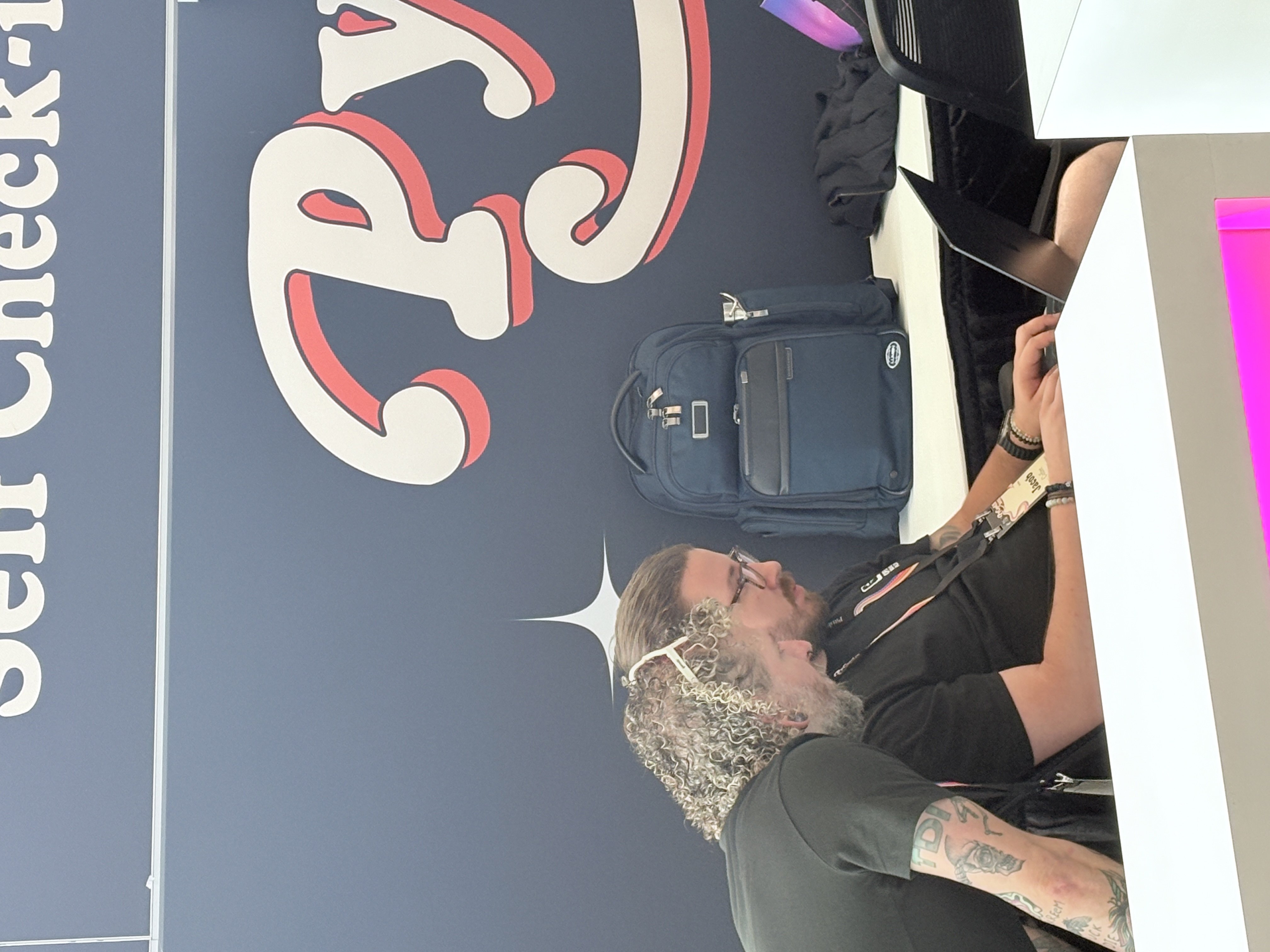 Ee and Jacob at the Registration
