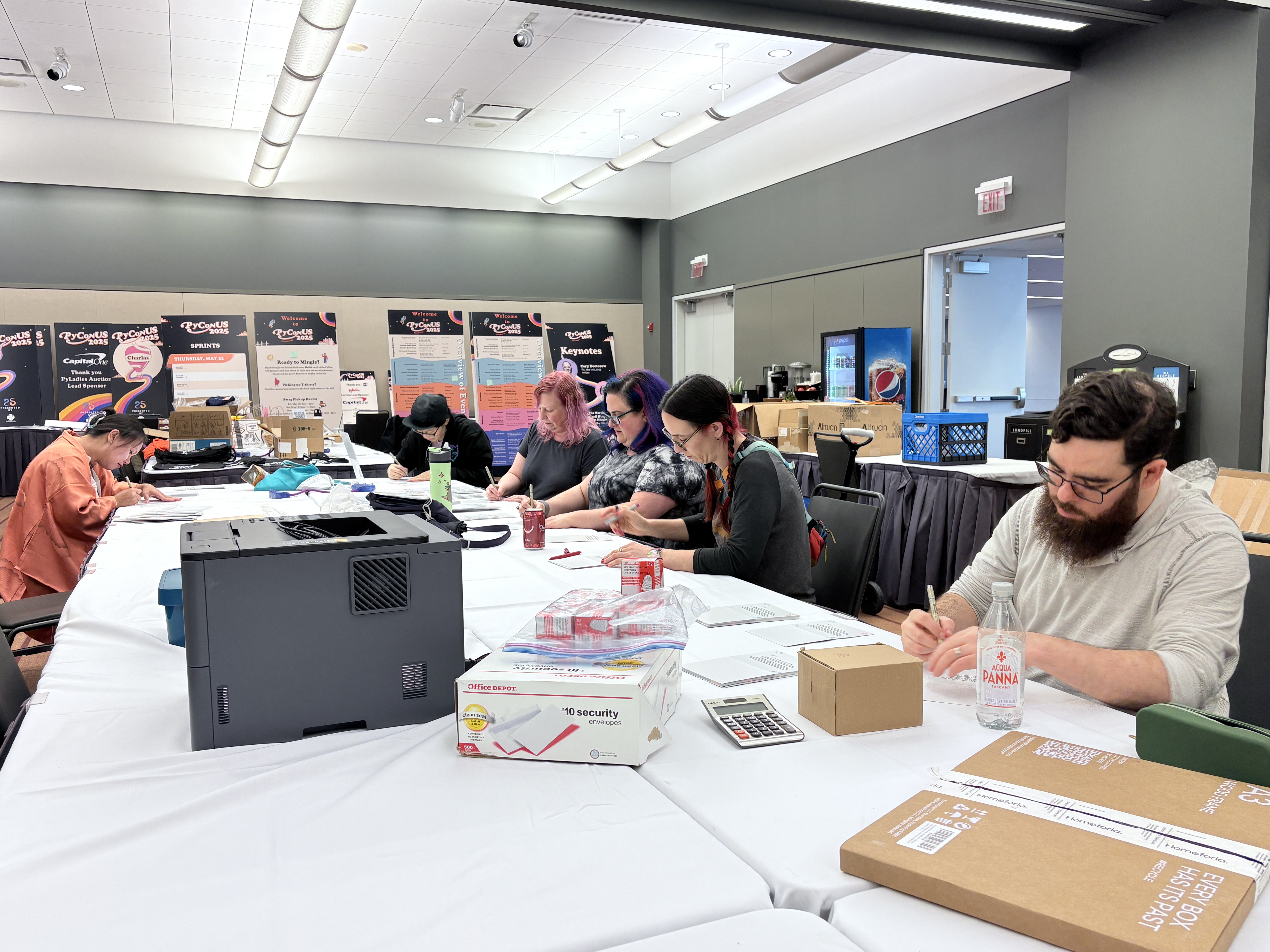 Card Signing Session in the Office